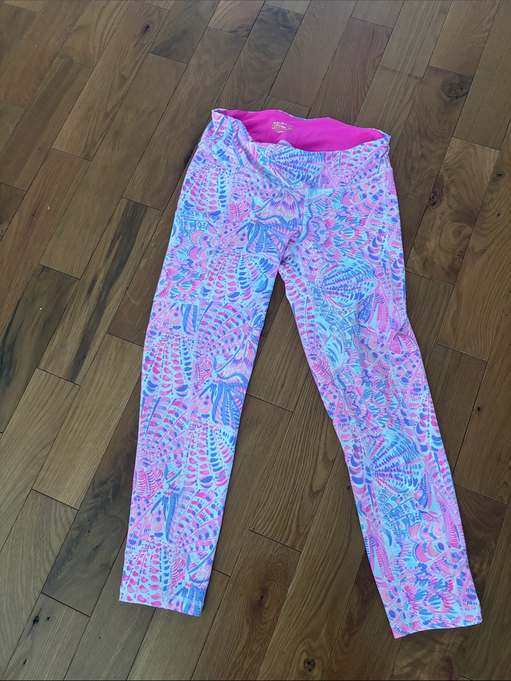 Lilly Pulitzer Pink & Blue Printed Girls' Leggings